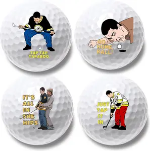 Father’s Day Summer Spring Gift – 4 Pcs Funny Golf Balls, Novelty Golfer Gift for Dad, Coworkers, Golfers & Golf Lovers, Birthday Gag Gift for Men