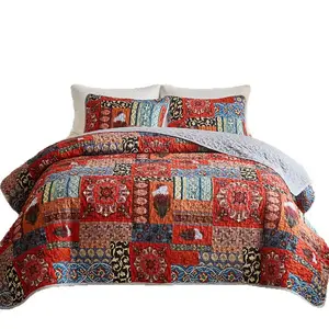 100% Cotton 3-Piece Digitally Printed Bedding Set - Machine Washable Bedspread, Multi-Size Duvet Cover, Comforter Quilt (King, Queen Sizes) | Machine Washable, Machine Wash