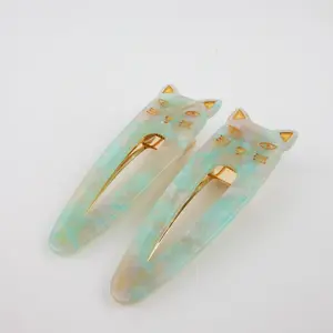 Kitty Mega Hair Clip in Lagoon