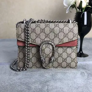 Pre-owned GUCCI leather Crossbody Bags Dionysus GG Supreme Small Shoulder Bag 00130