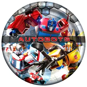 Transformers Plates 9in - Transformers Party Supplies