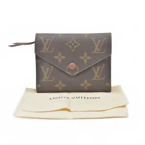 Pre-owned Louis Vuitton canvas Small Leather Goods $605 Monogram Victorine Wallet SP4167 2017