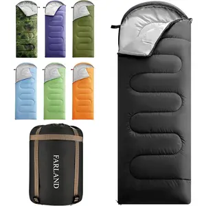 Sleeping Bags for Adults Teens Kids with Compression Sack Portable and Lightweight for 3-4 Season Camping Hiking Waterproof Backpacking and Outdoors