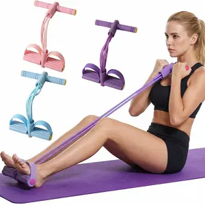 Fitness Resistance Band Ankle Pull Trainer, Home Exercise Equipment for Strength and Body Shaping, No Yoga Mat Included, Home Pilates Equipment