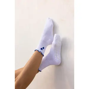 Blue Sweetheart Pilates Girl Grip Socks