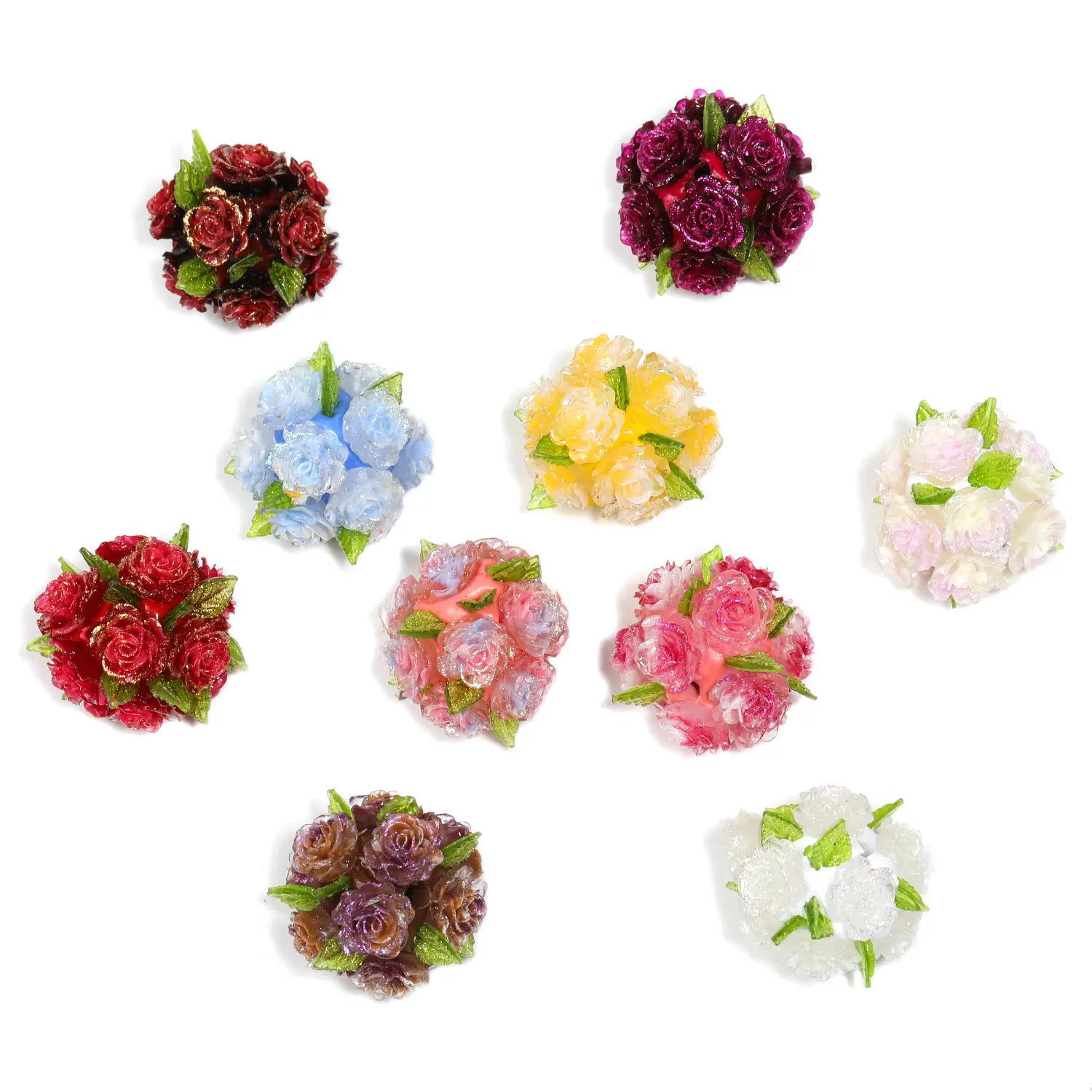 ZY2099012 10PCS Flower beads