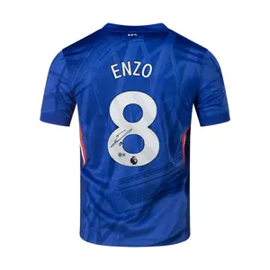 Enzo Fernandez Signed Chelsea Soccer Jersey with Beckett COA