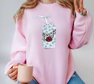 Barqs Root Beer Sweatshirt - soda tshirt, pop, womens tshirt, Barqs Pink Bow Coquette Sweatshirt, Nutrition Facts