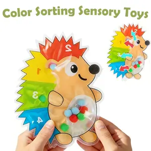 Color Sorting Sensory Toys for Autism, Roadtrip Travel Essenstial for Toddler, Color Matching Fidget Toy Preschool Learning Activities Educational Calm Down Montessori Toy for Kids Ages 1 2 3