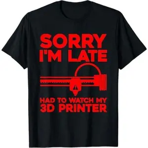 Funny 3D Printer Design For Men Women 3D Printing Printer T-Shirt