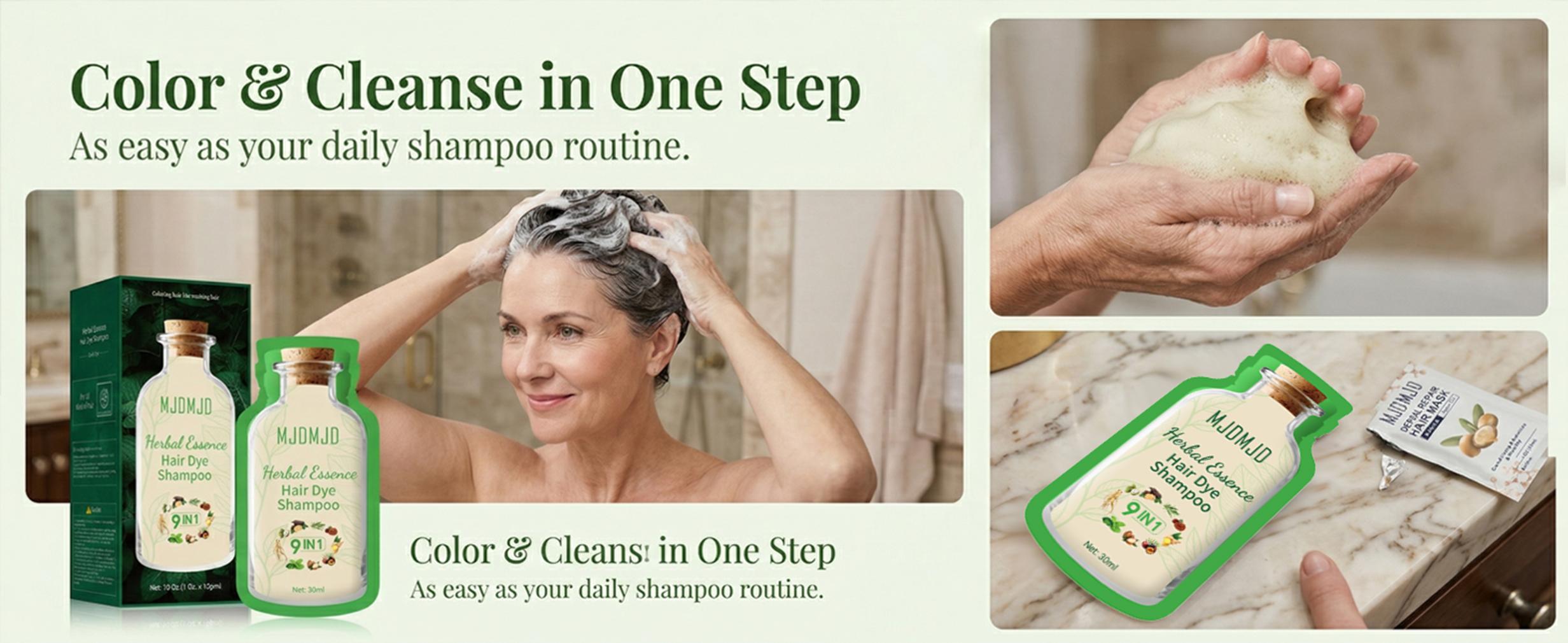 Blonde Brown Hair Dye Shampoo 9-in-1, Natural Herbal Golden Blonde Brown Color Shampoo, Instant 10-15 Min Gray Coverage for Men & Women, Long-Lasting Hair Color, Ammonia-Free, 10 Sachets x 30ml (300ml) Blonde Brown Hair Dye Shampoo 9-in-1, Natural Herbal Golden Blonde Brown Color Shampoo, Instant 10-15 Min Gray Coverage for Men & Women, Long-Lasting Hair Color, Ammonia-Free, 10 Sachets x 30ml (300ml)