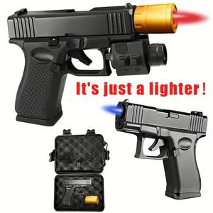 (No Fuel Included) Refillable Butane Lighter Windproof Torch Lighter For Cooking,BBQ,Camping & Daily Use