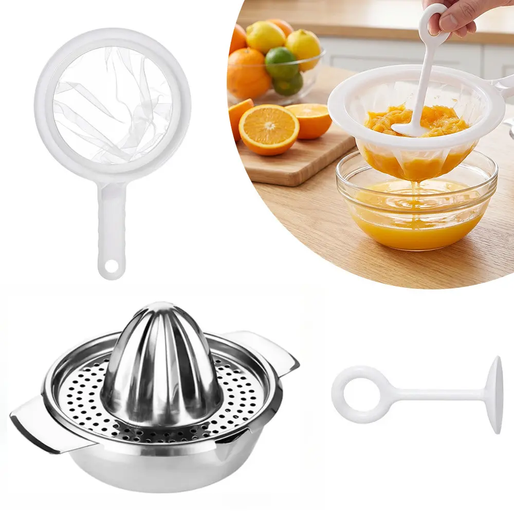 Stainless Steel Citrus Orange Juicer Multi-purpose Manual Juicer Tool Heavy Duty Hand Press Juicer Hand Squeezer Kitchen Tool