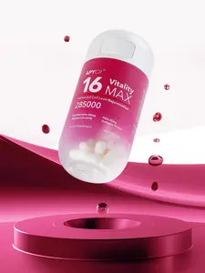 APYCII Vitality MAX: Advanced 6-in-1 Cellular Support with Collagen, Glutathione & PQQ for Peak Energy & Defense