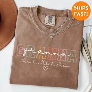 Comfort Colors Granna Shirt, Granna Tshirt, Granna Shirt, granna announcement gifts, mothers day gift, grandma shirt