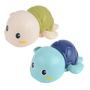 G47Wind Up Turtle Bath Toy for Babies, Floating Swimming Water Play Animal, Fun Clockwork Kids Bathtub Toys