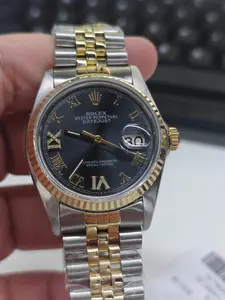 Rolex Datejust 16013 Steel & 18K Yellow Gold 36MM - Custom Grey Roman Diamond Dial (WHP039800)