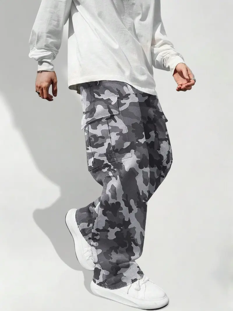 Boys' Teen Cargo Pants Multi-Pocket Overalls Sweatpants Camouflage Pants Casual Fashion Streetwear Everyday Versatile Camo Trendy Workout Outdoor School Age 8-16 Y Spring Summer Autumn Winter Back-to-School Season gk903 jogger