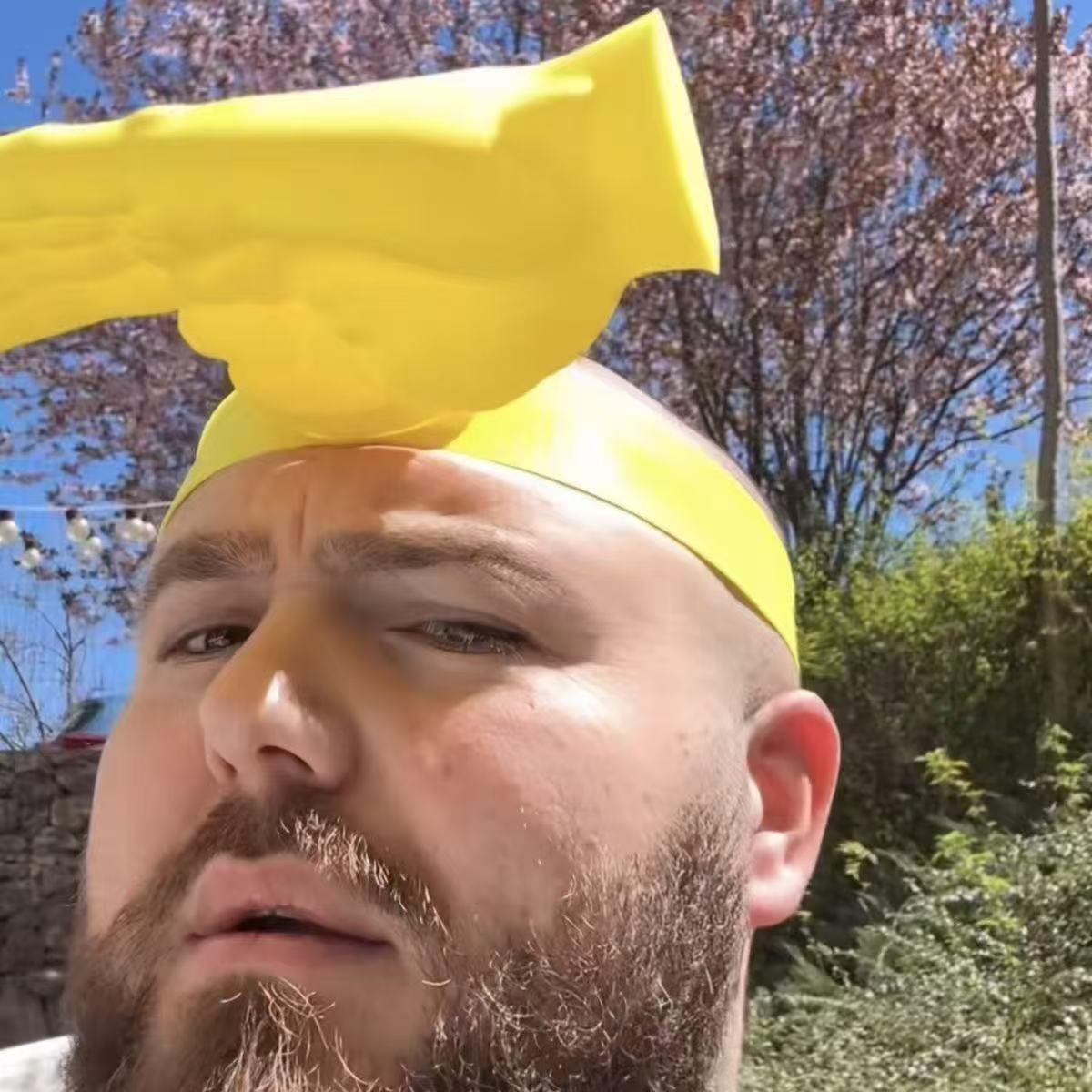 Novelty Palm Sun Visor Hat Funny Hand Shape Headband, Summer Outdoor UV Protection Sun Hat, Trending Hot Item