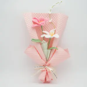 Crochet Flower Bouquet, 100% Handmade| Pink