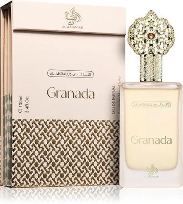 AL WATANIAH Granada Women's EDP Spray - 100ML (3.4oz), Caramel-Scented Floral Gourmand Perfumes, Luxury Fragrance with EDT Option
