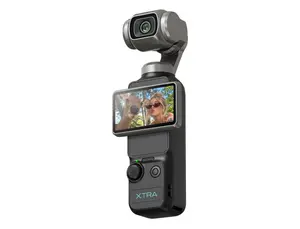 Xtra Muse, Vlogging Camera with 1'' CMOS & 4K/120fps Videos, Pocket Camera with 3-Axis Gimbal Stabilizer, Fast Focusing, Face/Object Tracking, Digital Video Camera for Photography, Digital Camera