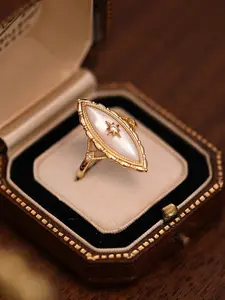 925 Sterling Silver Ring with Natural Pearl and Zirconia Design, Elegant Everyday Ring, Perfect Anniversary Gift, Elegant Jewelry for Women