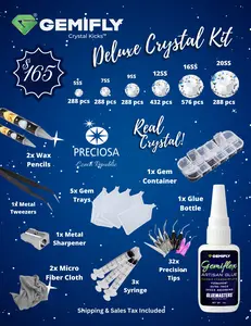 GEMIFLY DIY Deluxe Crystal Starter Kit