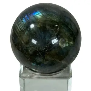 Labradorite Crystal Sphere - Rainbow Flashes | High Quality | Protection | Increase Intuition | Natural