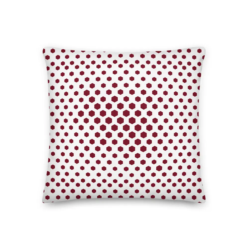 "Formes Burgundy" Premium Pillow
