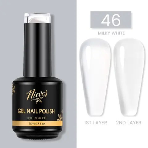 Nieves Gel Nail Polish Collection 15ml UV/LED Soak Off 60 Vibrant Colors Salon-Quality Results Long-Lasting Wear