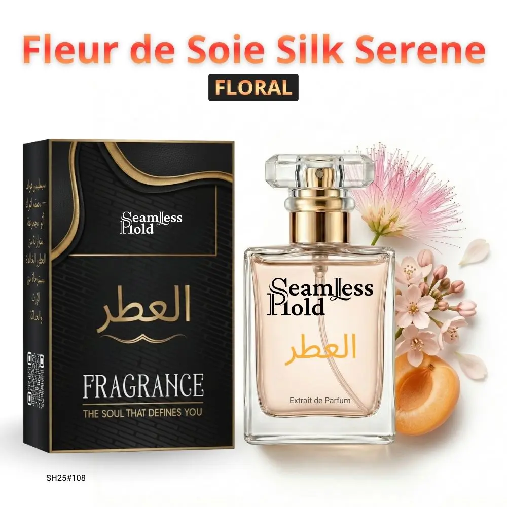 Seamless Hold Fleur de Soie Silk Serene Soft Floral Fruity Perfume for Women Parfum | Inspired Luxury Fragrance | Long-Lasting Premium Quality Scent