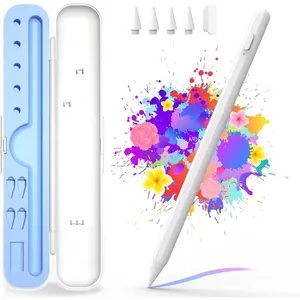 Stylus Pen for iPad A16/10th/9th Generation, 10Mins Fast Charge for  Pencil&iPad Pen, Compatible with iPad A16/10th/9th/8th/7th/6/Pro 13'' 11'' M4/12.9 inch/Air 11'' 13'' M3/M2/Mini 7/6/5, White