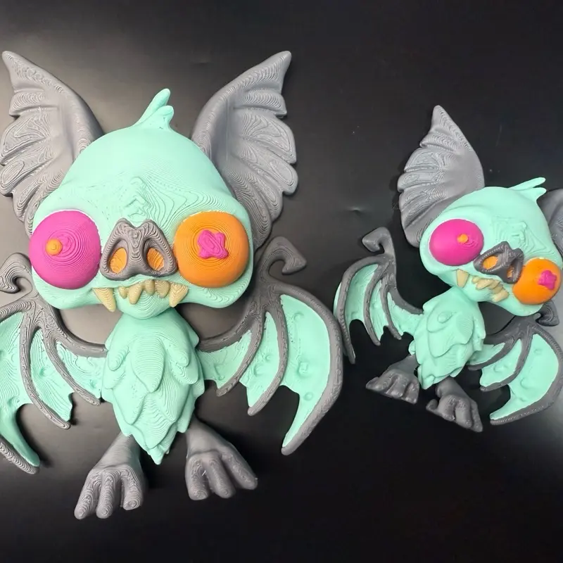 3D printed Bright & Batty Hang-Around Decor Halloween Metal Spooky Ornaments Gift