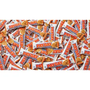PayDay Candy Bars, 2 lb Bulk Pack, Individually Wrapped Peanut Caramel Snack Bars for Sharing, Parties, Office & Classroom Treats