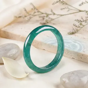 Women's Bohemian Style Jade Ring - Chinese Feng Shui Costume Jewelry, Elegant Plain Design, Ideal Gift for Females High-quality jade rings