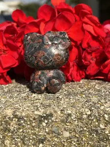 Red spotted jasper crystal kitty