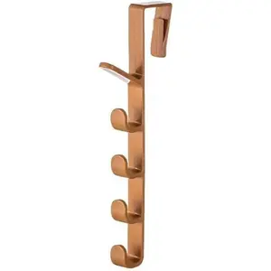 1pc Bedroom Door Hanger Clothes Hanging Rack Over The Door Plastic Home Storage Organization Hooks, Purse Holder For Bags Rails