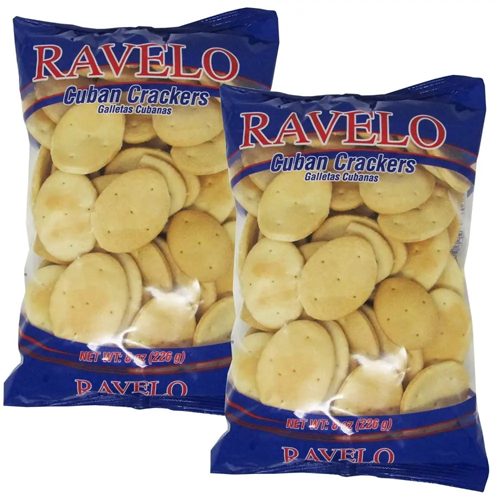 Ravelo Cuban Crackers Original 8 oz (2 Pack) | Authentic Galletas Cubanas Snack