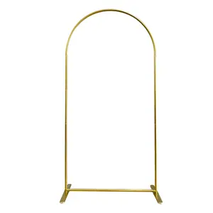 Gold Aluminum Alloy Tube Arch Backdrop Stand For Birthday Baby Shower Wedding Party Decoration