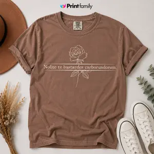 Comfort Colors Nolite Te Bastardes Carborundorum Shirt, Don't Let the Bastards Grind You Down, Subtle Feminist Gift, Subtle Activist - Printfamily