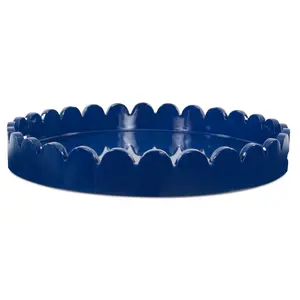 Riviera Round Scalloped Tray Riviera Round Scalloped Tray