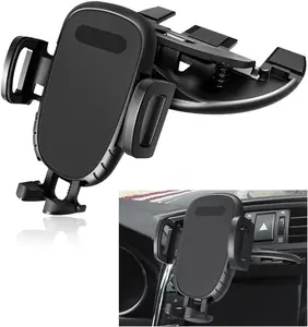 Phone Holder for CD Slot,  or One Button Release Hands Free  Phone Holder,  Pad Protection and 360 Rotation Cell Phone Mount,  Accessories