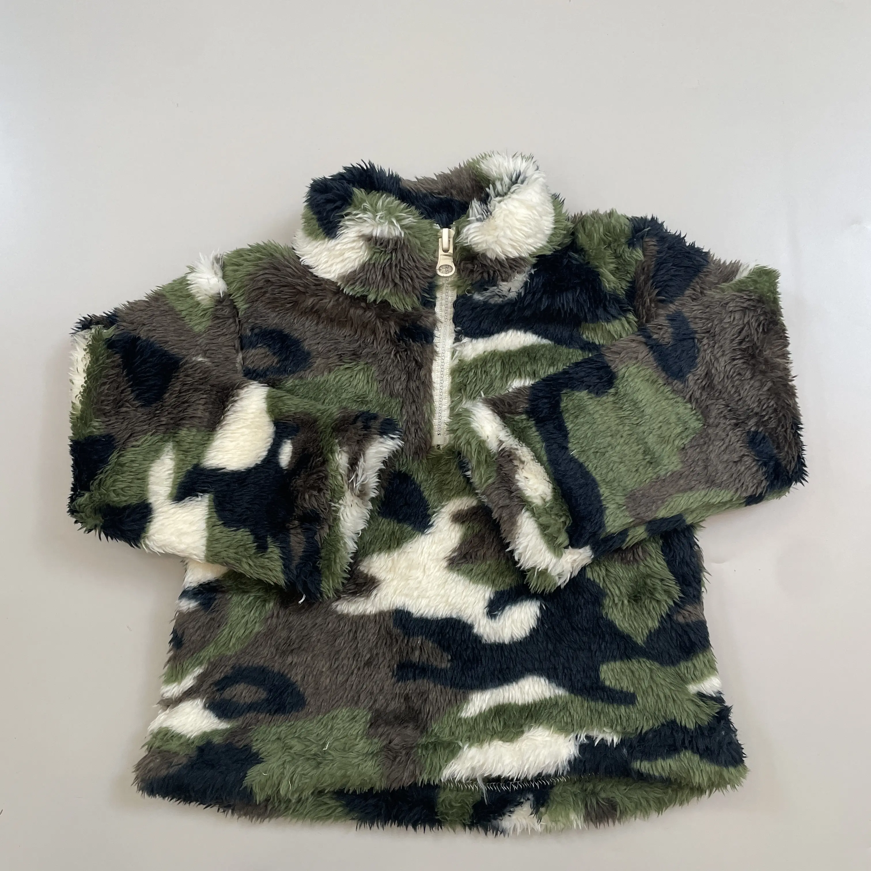 C Boy Camo Pollover Hunting Clothing Half Zip Winter Coat Jacket