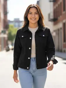 BLACK Colored Jacket Longsleeve for Women