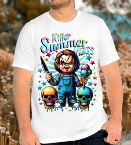 Horror Summer 2 DTF Bundle, Killers Summer Vibe, Chillin' Like A Killer, Horror's Vacation, Funny Pool, summer transfers, Horror transfer