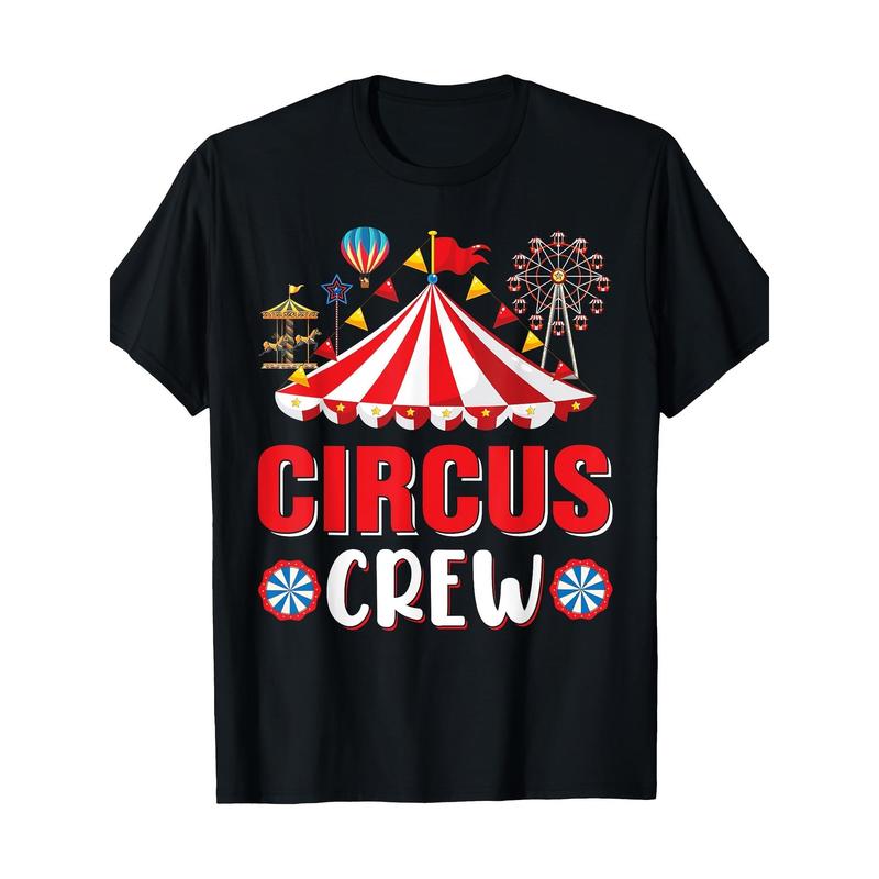 Circus Crew Funny Circus Staff Costume Circus Theme Party T-Shirt - dl shirt