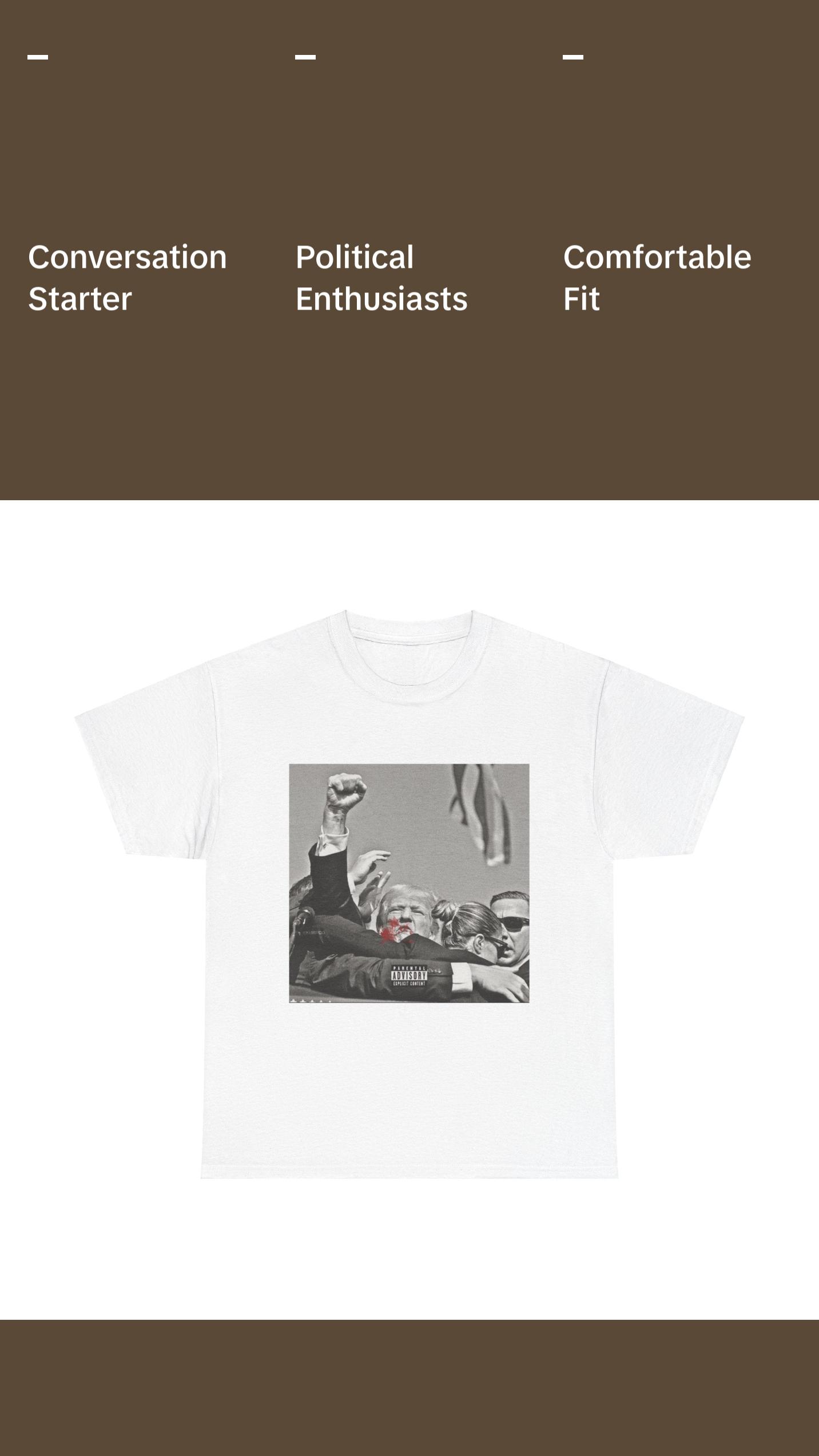 Political Rally Survivor Unisex Tee Shirt, Trump Supporter Gift, Conservative Apparel, Election Campaign Merch, Patriotic Clothing