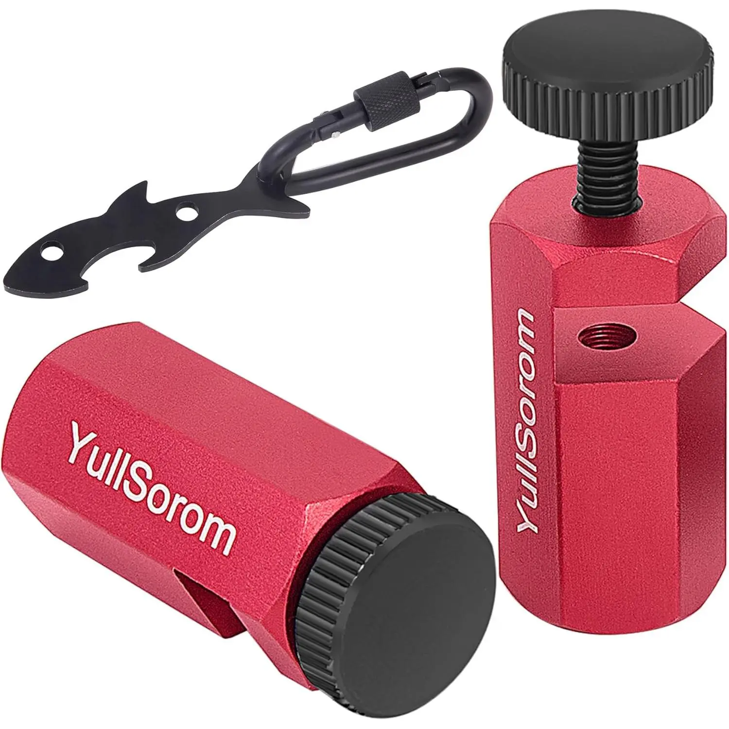 Tall Stair Gauges for Framing Square with Holder and Carabiner Stair Guage Knobs Tool for Circular Saw,Stair Guides Perfect for Rafter Gauge Clamps Red kit