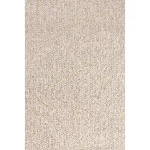 Enida Casual Farmhouse Wool Blend Area Rug